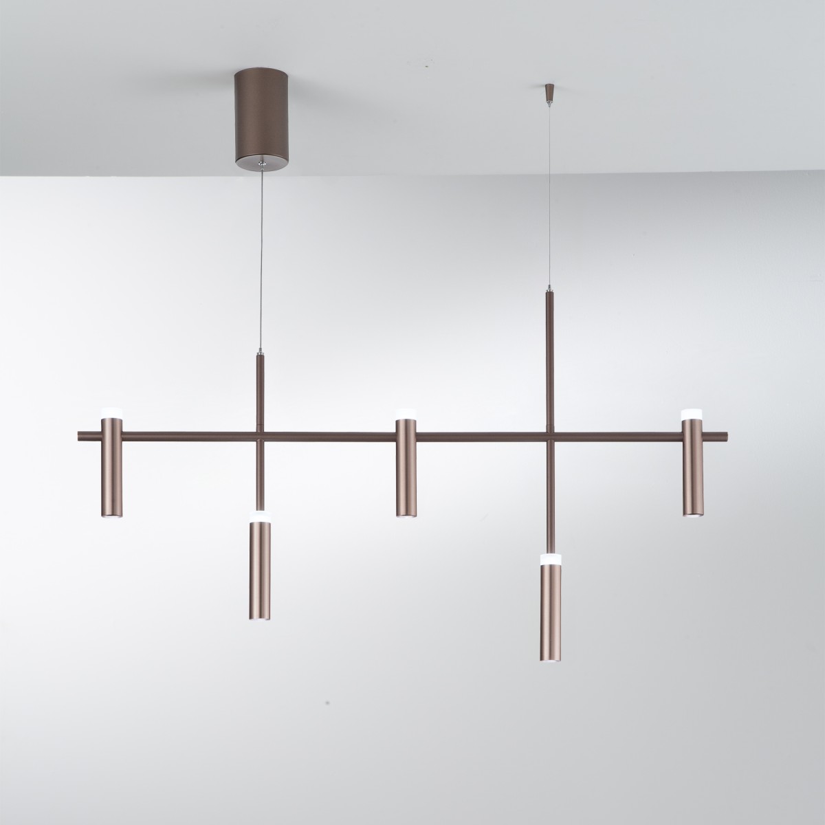 Suspension LED pour bougie, bronze, 35 W, 3 600 lm, 4 000...