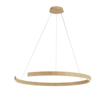 SOSPENSIONE LED NAVEL LEGNO 50W 6600LM CCT 100X100X150CM