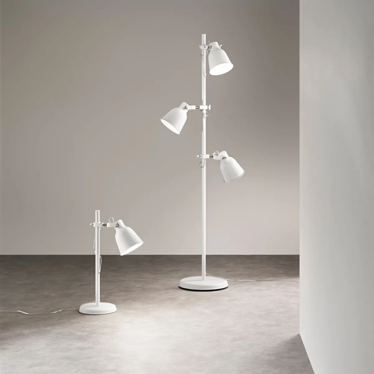 LÉGENDE BLANC/NICKEL 1XE27 38X61CM