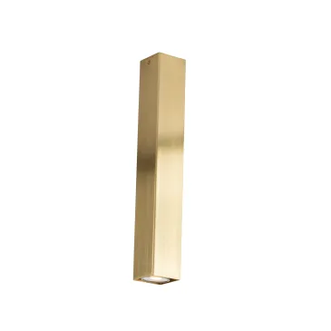 Plafonnier carré doré Fluke 1xGU10 6x6x40cm