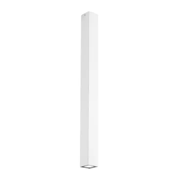 Plafonnier carré blanc Fluke 1xGU10 6x6x75cm