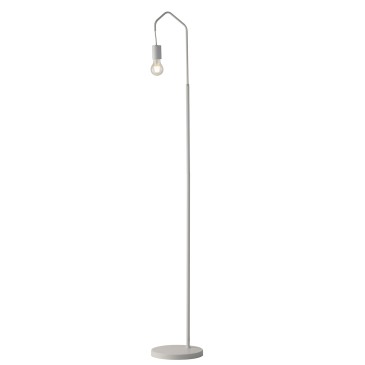 Lampadaire blanc HABITAT 1 x E27 29,5 x 165 cm
