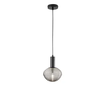 BLACK RIPPLE SUSPENSION 1XE27 18X18X150CM
