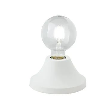 Moderne Tischleuchte, Weiß oder Chrom, E27 | Mondialshop