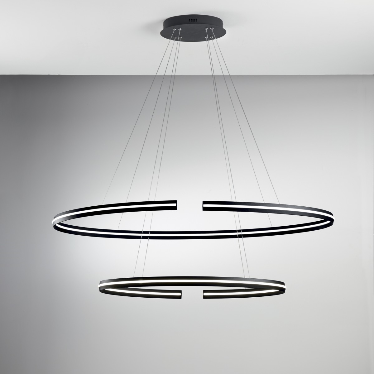 CLARKE LED-Hängeleuchte, schwarz, 88 W, 11000 lm, 4000 K,...