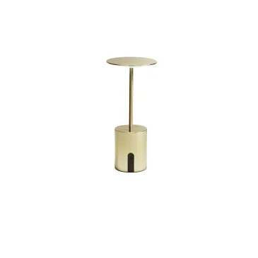 Lampe de table LED rechargeable LIBERTY GOLD 2W 300LM 3000K DIMMABLE IP44 10X22CM