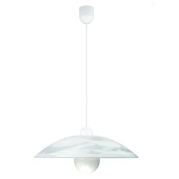 SOSPENSIONE ALABASTRO BIANCA 1XE27 48X120CM