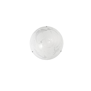 Plafonnier en albâtre blanc 2 x E27 30 x 30 x 9,5 cm