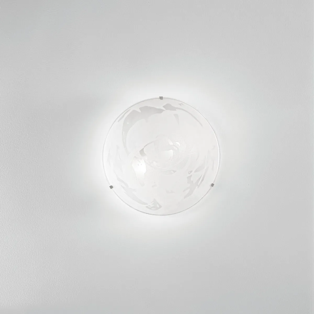 Plafonnier en albâtre blanc 2 x E27 30 x 30 x 9,5 cm