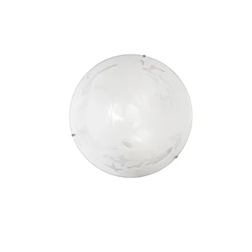Plafonnier moderne en verre albâtre blanc | Mondialshop