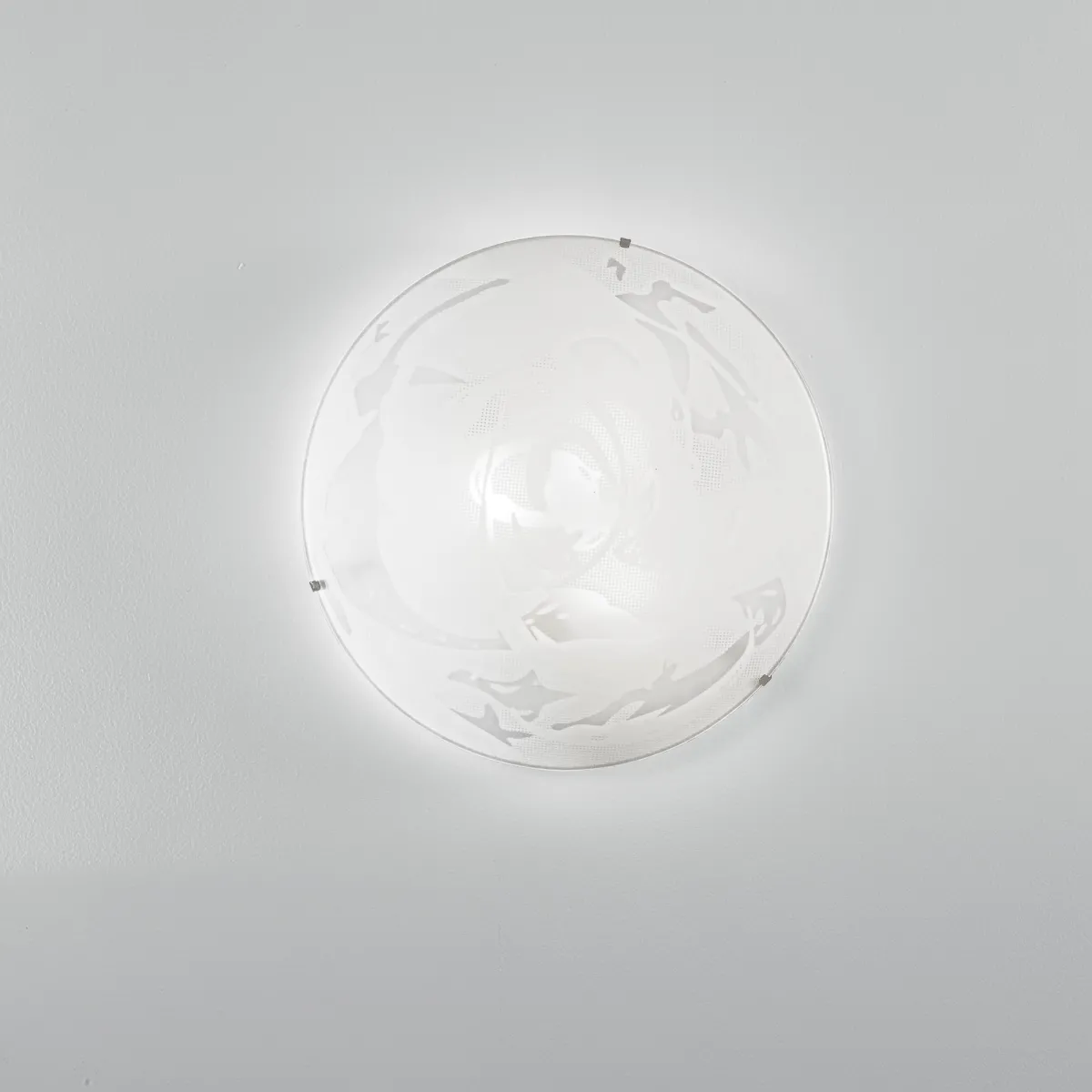 PLAFONIERA ALABASTRO BIANCA 3XE27 40X40X10,5CM