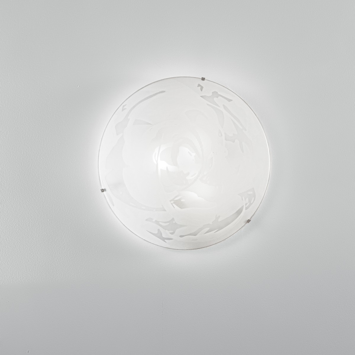 Plafonnier en albâtre blanc 3 x E27 40 x 40 x 10,5 cm