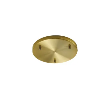Cadre rond poli à 3 trous 32 x 4,1 cm