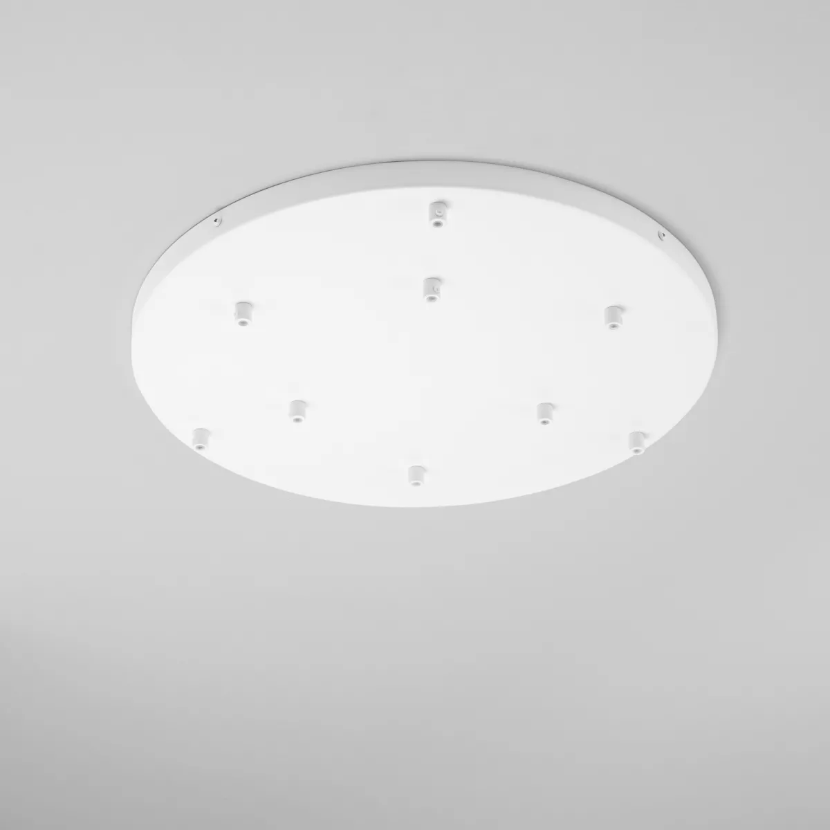 MONTATURA TONDA BIANCA A 9 FORI 52X4,1CM