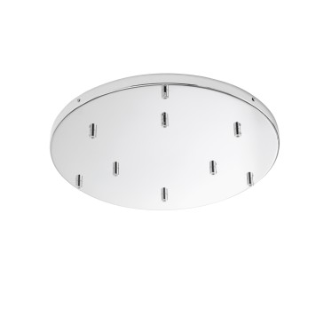 MONTATURA TONDA CROMO A 9 FORI 52X4,1CM