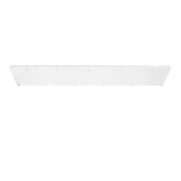 Cadre rectangulaire blanc à 11 trous, 142 x 30 x 4,1 cm