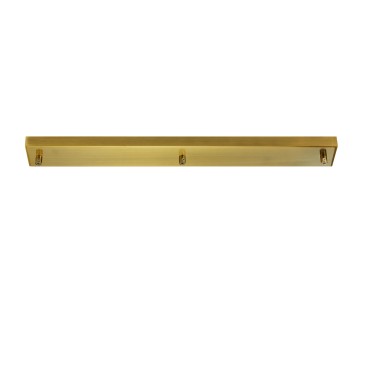 Cadre rectangulaire poli à 3 trous 67 x 10 x 4,1 cm