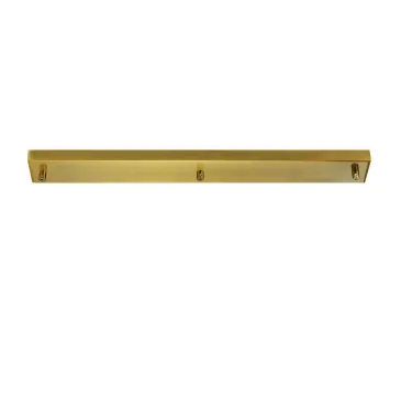 Gebürsteter rechteckiger Rahmen mit 3 Löchern, 67 x 10 x 4,1 cm