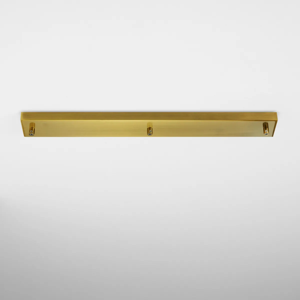 MONTATURA RETTANGOLARE BRUNITO A 3 FORI 67X10X4,1CM