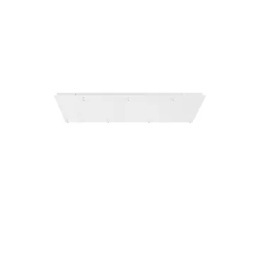 Cadre rectangulaire blanc à 7 trous 89 x 30 x 4,1 cm