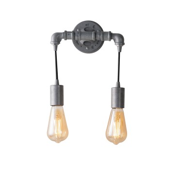 APPLIQUE AMARCORD ZINCATA 2XE27 23X8,3X26CM