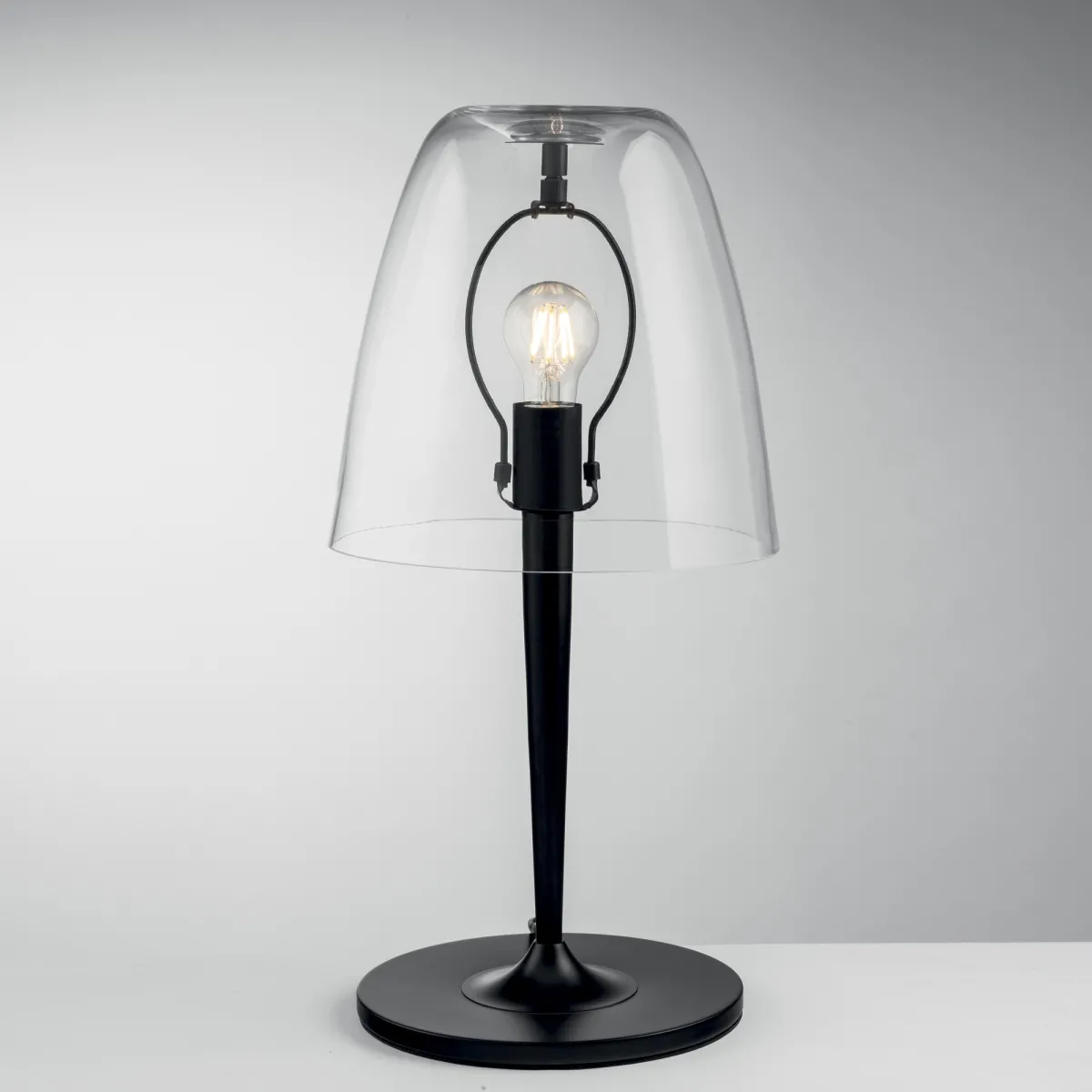 ARES Transparente Lampe 1xE27 28x56cm