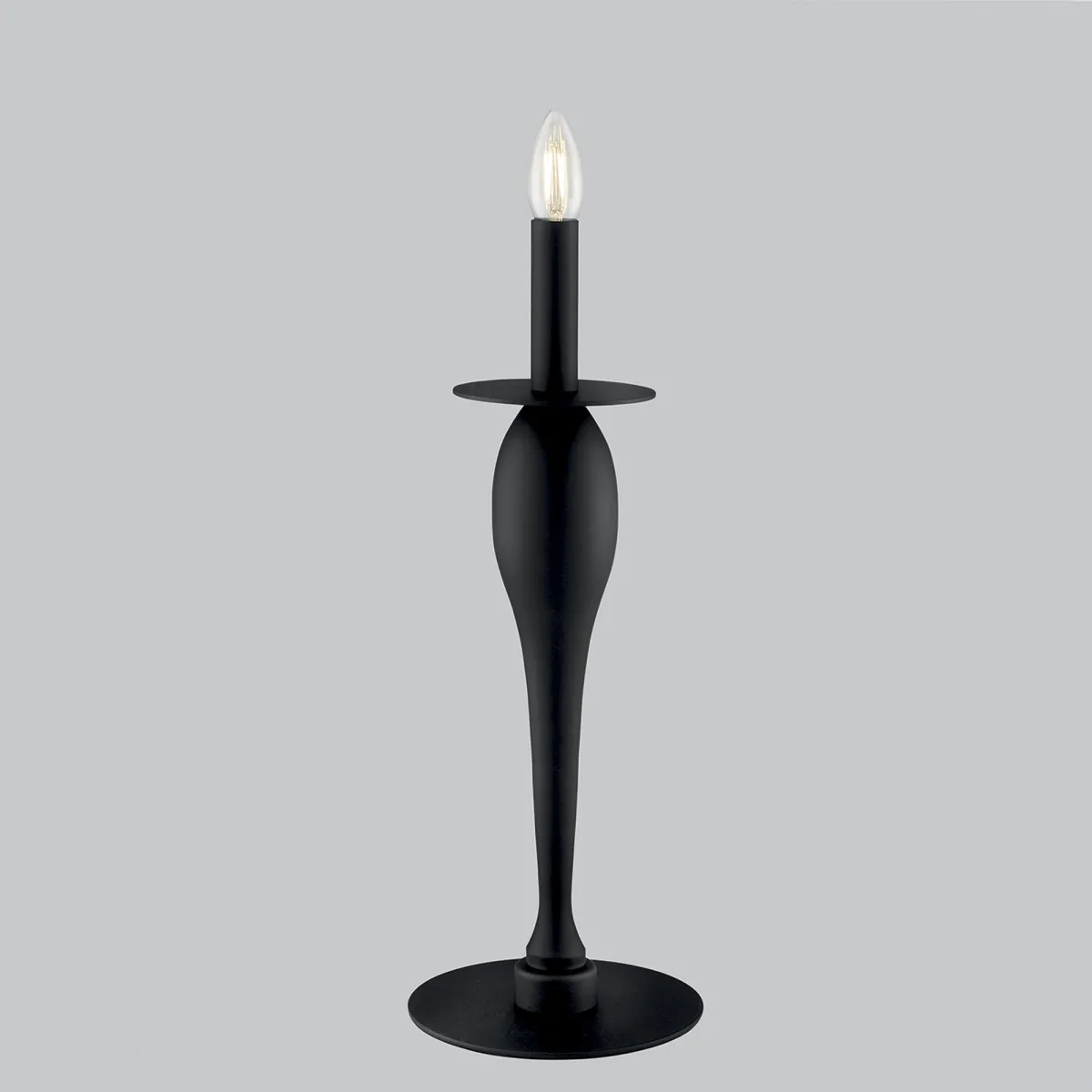 LUME ARMSTRONG NERO 1XE14 18X45CM