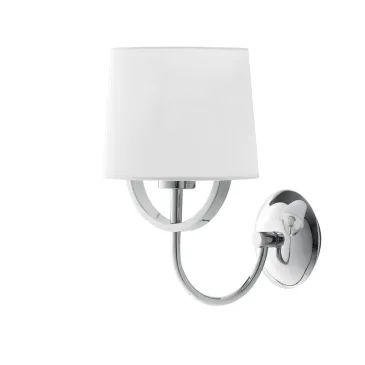 APPLIQUE ASTORIA CROMO/BIANCO 1XE27 18X27,5X28,7 CM