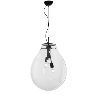 Suspension transparente AZUMA 3XE27 48X196,2CM