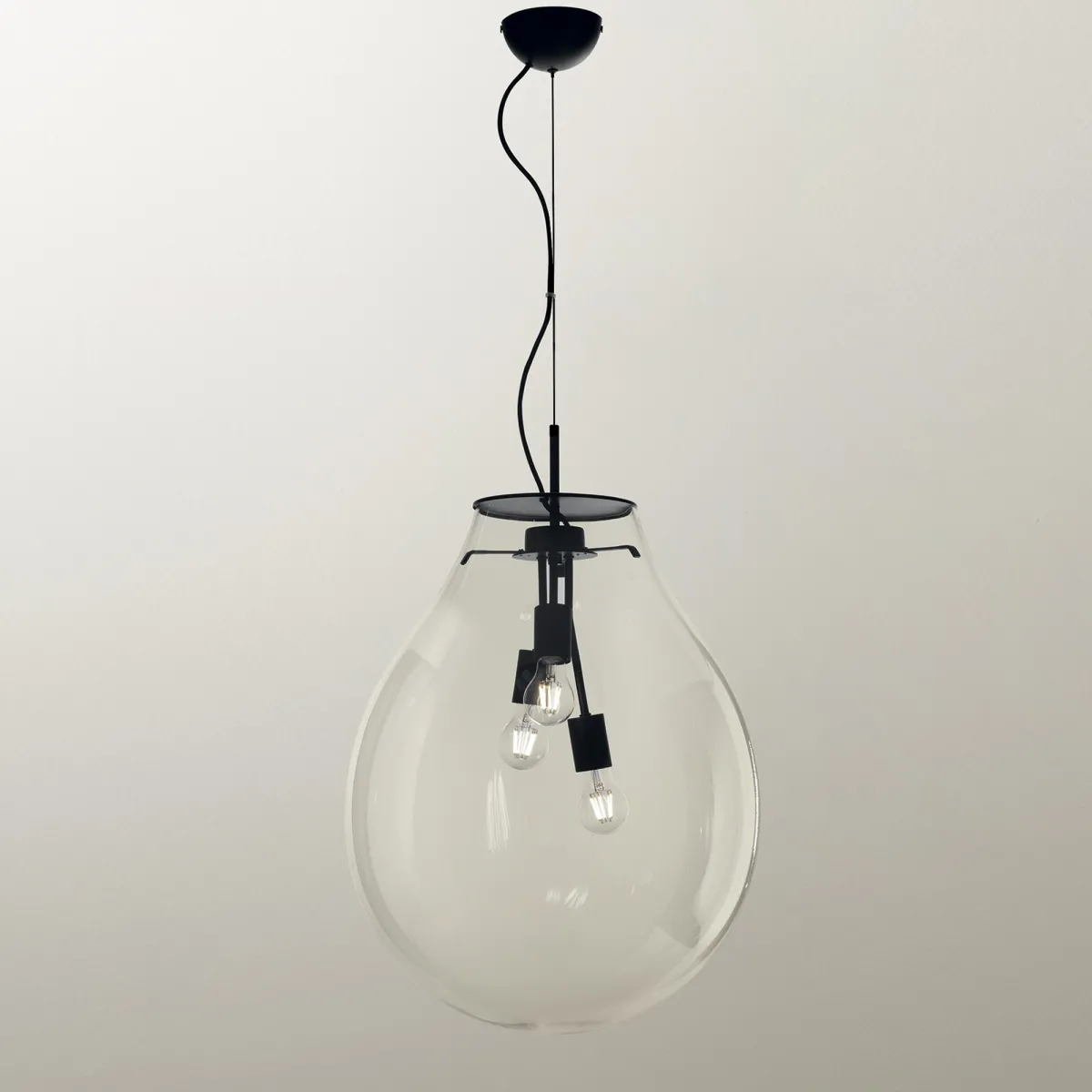 SOSPENSIONE AZUMA TRASPARENTE 3XE27 48X196,2CM