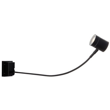 Bandeau lumineux mural flexible et réglable noir 1XGU10 IP55 78 x 10,7 x 9 cm