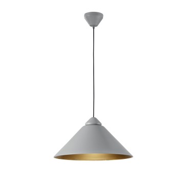 BIGBANG Hängelampe, Grau/Gold, 1xE27, 49x25x183,5 cm