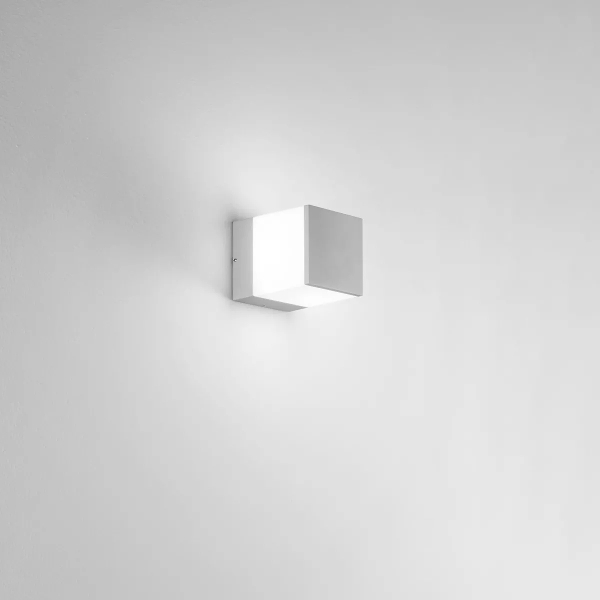 Amplificateur d'éclairage mural argenté 1XE27 IP54...