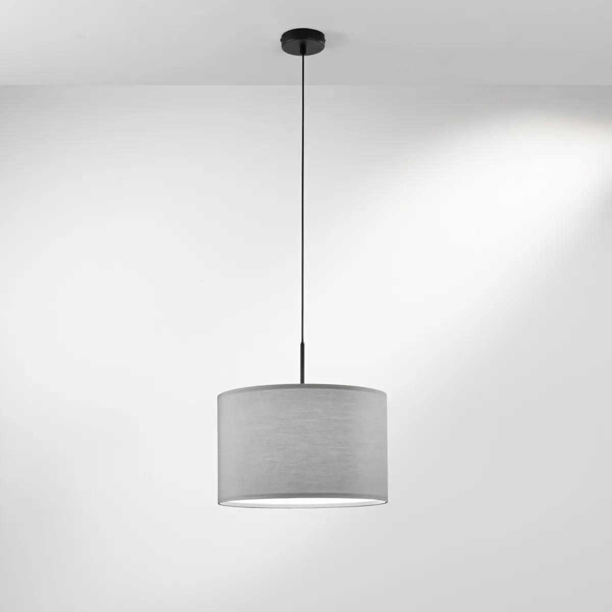 SOSPENSIONE CAPITAL GRIGIA 1XE27 38X38X150CM