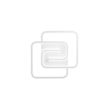 PLAFONIERA LED CAYMAN QUADRATA BIANCA 40W 5440LM CCT 49X49X6CM