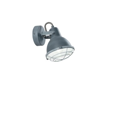 APPLIQUE CUBA GRIGIA/BIANCO 1XE14 13X15X18,5CM