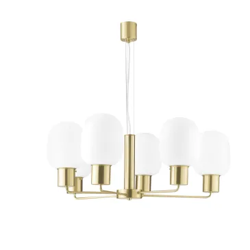 LAMPADARIO FELLINI ORO 6XE27 98X150CM