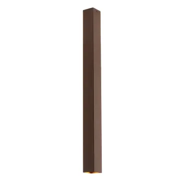 Plafonnier carré Fluke en acier Corten 1 x GU10 6 x 6 x 75 cm