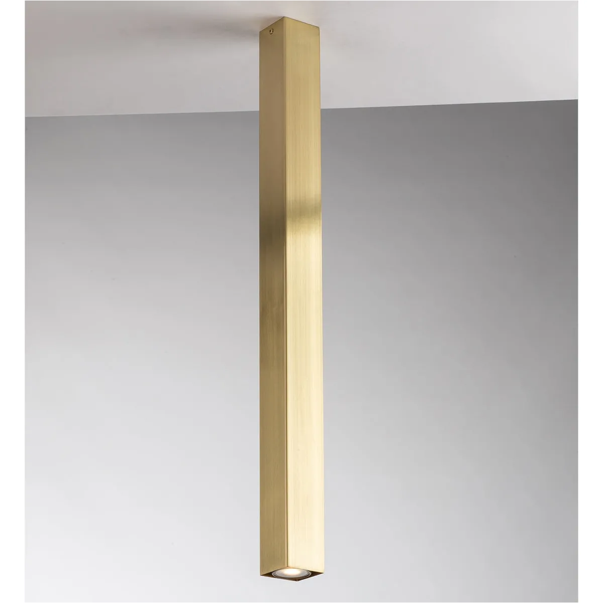 FLUKE SQUARE GOLD DECKENLEUCHTE 1XGU10 6X6X75CM