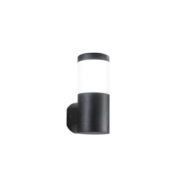 Applique murale ronde noire FOCUS 1XGU10 IP65 10X13X24CM