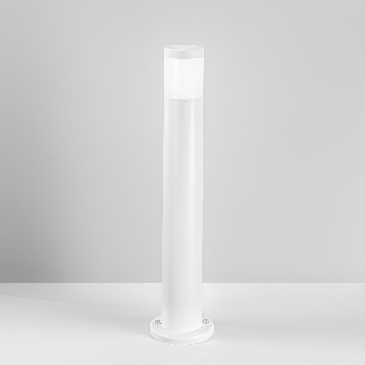 Borne ronde blanche FOCUS 1XGU10 IP65 17,5 x 77,5 cm