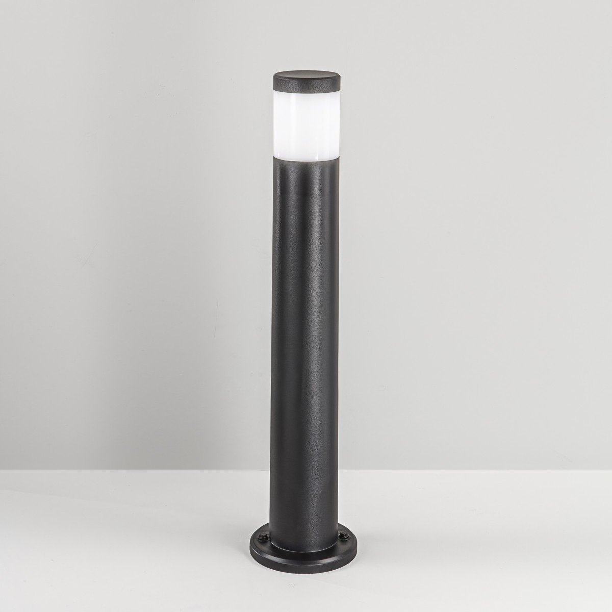 FOCUS SCHWARZER RUNDER BOLLARD 1XGU10 IP65 17,5X77,5CM