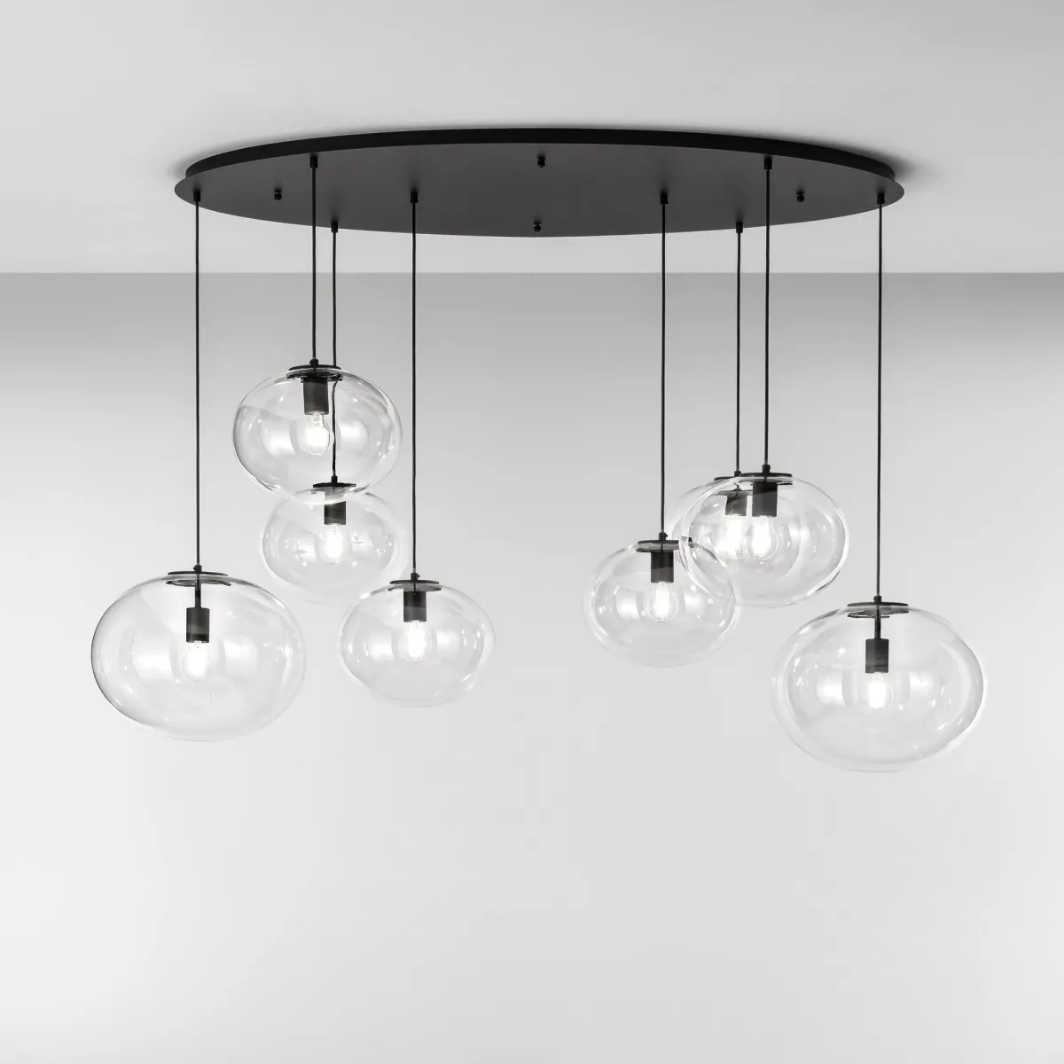 GALAXY BLACK SUSPENSION 8XE27 166X81,5X155CM