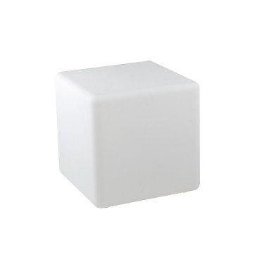 LUME DA GIARDINO GECO CUBO BIANCO 1XE27 IP65 40X40X40CM