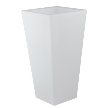 VASO DA GIARDINO GECO BIANCO 1XE27 28X28X60CM