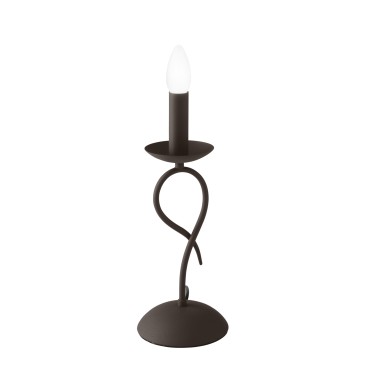 Lampe de table en métal bronze E14