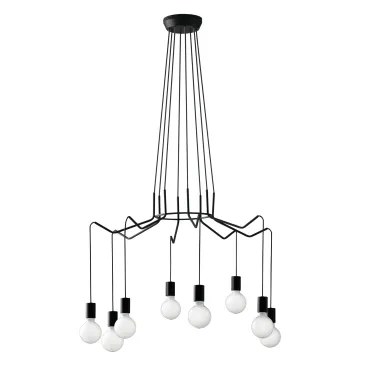 HABITAT BLACK SUSPENSION 8XE27 85X120CM