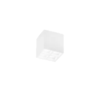 Plafonnier carré blanc HAPIS 4 x GU10 Mini 10,5 x 10,5 x 11 cm