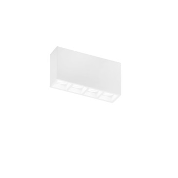 Plafonnier rectangulaire HAPIS blanc 4 x GU10 mini 21 x 5,5 x 11 cm