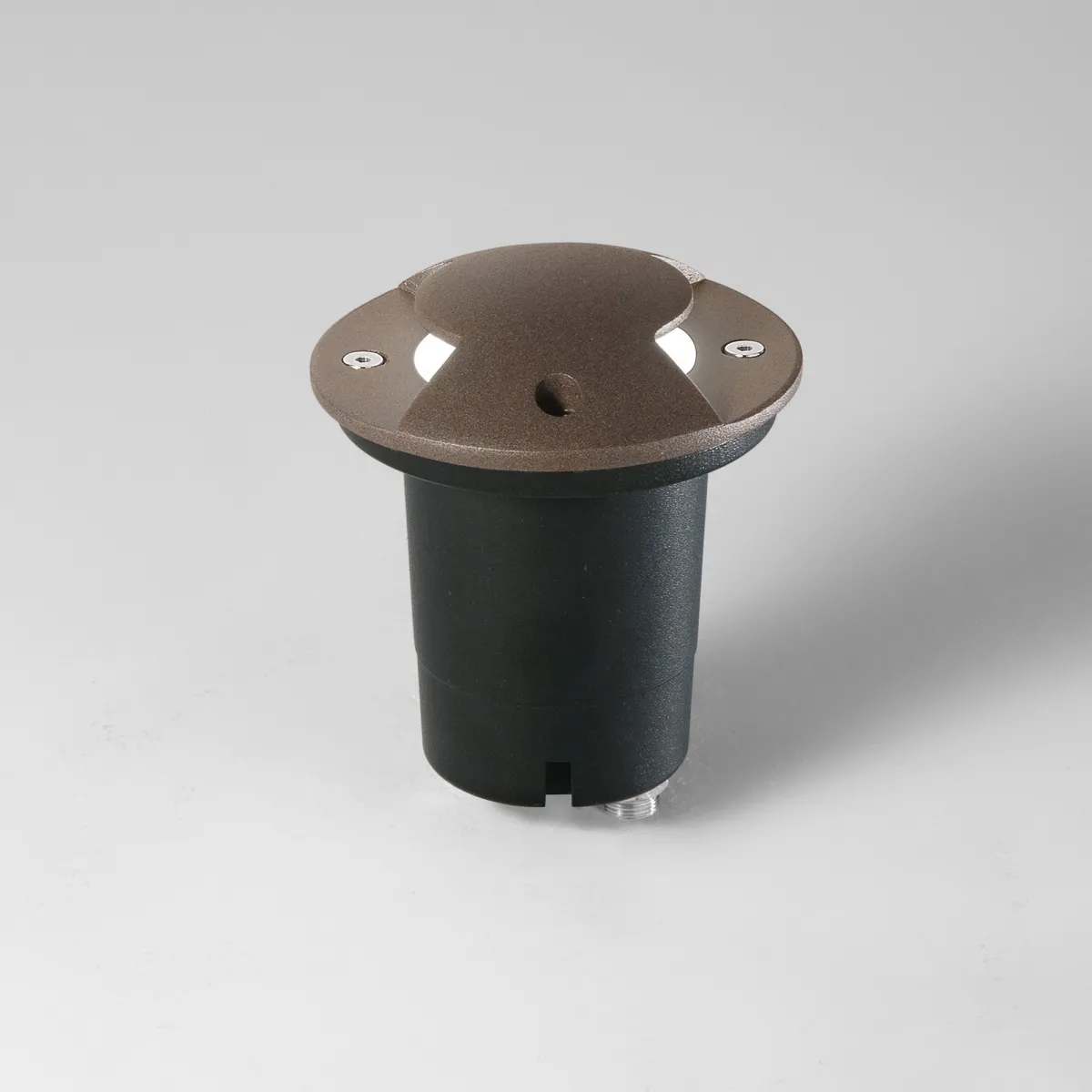 FARO CARRABILE A INCASSO HUMMER BRONZO 1XGU10 2 FASCI DI LUCE IP67 10,5X14,4CM